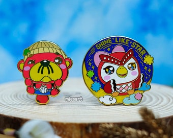 Animal Crossing Hard Enamel Pin | Animal Crossing New Horizons | Pascal | Celeste | ACNH | Gift