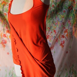 Calla duo dress and orange tank top made to order in viscose jersey image 3