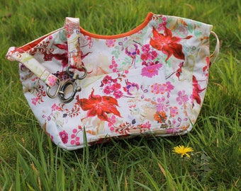 Sac bandoullière "Harmony" - Florale avec sangle en tissu