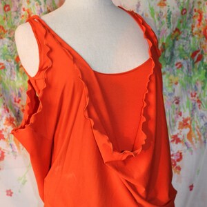 Calla duo dress and orange tank top made to order in viscose jersey image 1