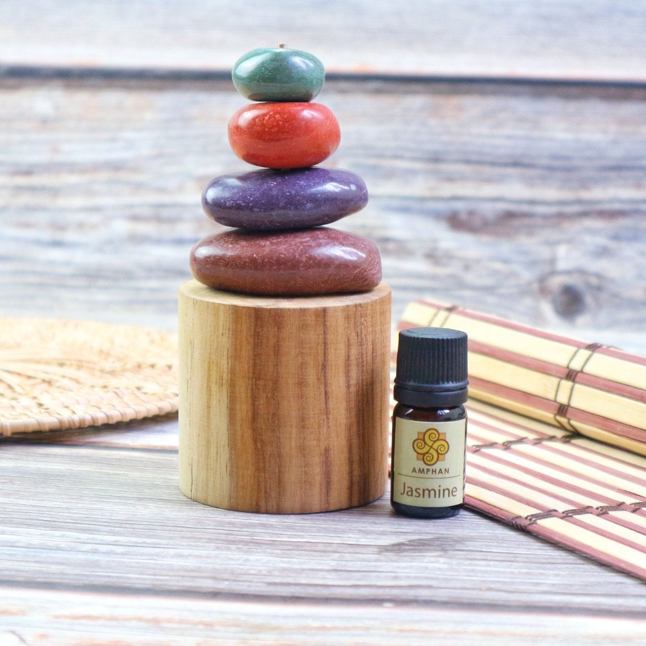 Aroma Stone Diffuser Rock and Wood Combinación perfecta de Etsy