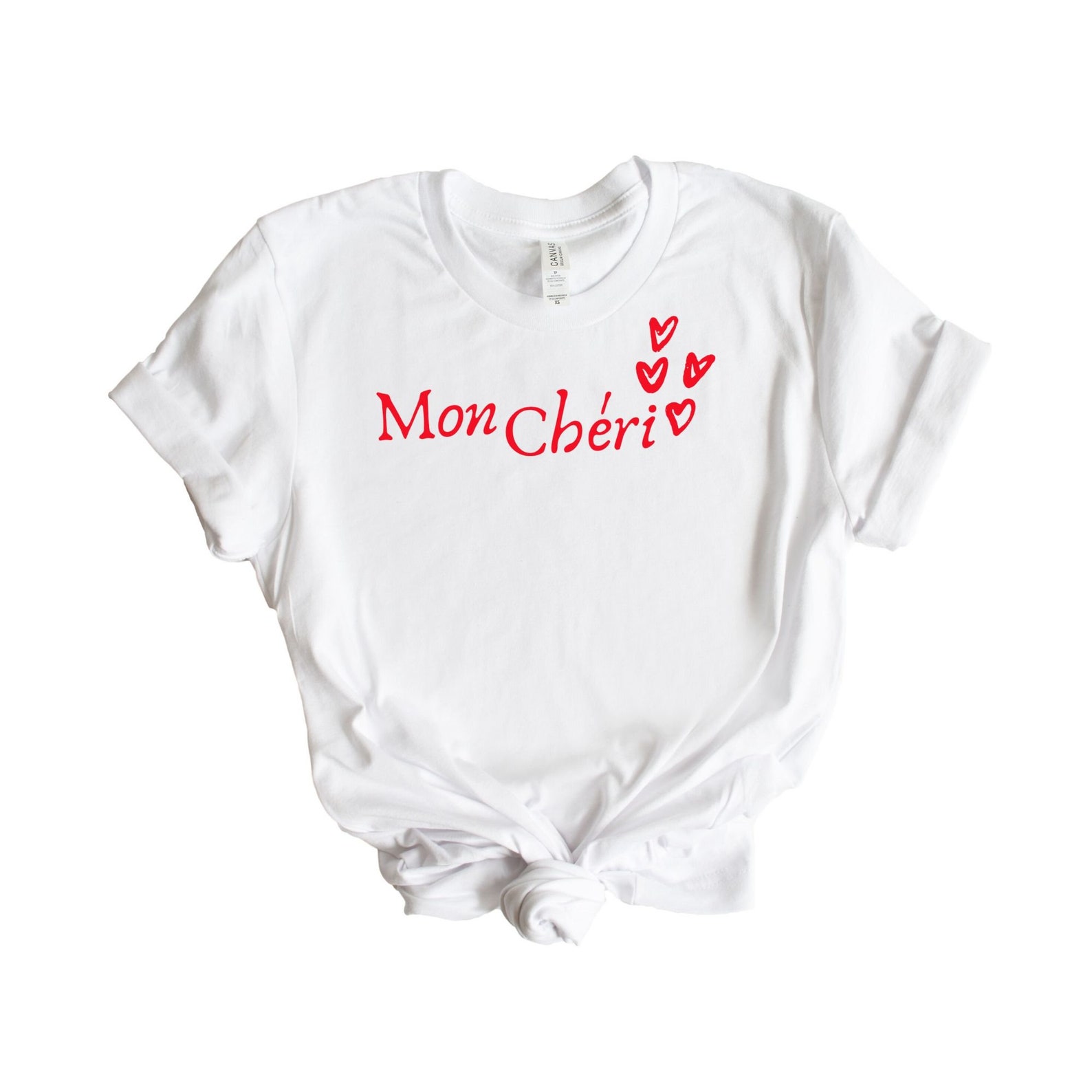 MON CHERI Tshirt French Shirt Screen Printed T Shirt Etsy