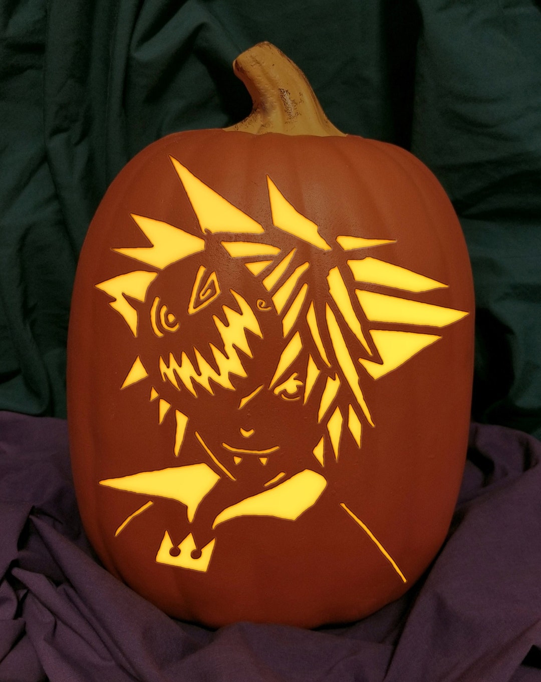 Kingdom Hearts Sora in Halloween Town Carved Foam Permanent