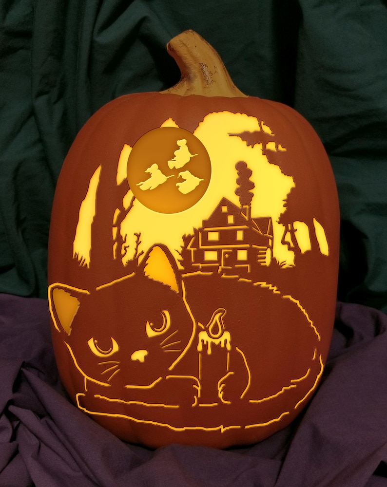 Hocus Pocus Binx With Candle Foam Permanent Pumpkin Disney “I Shall ...
