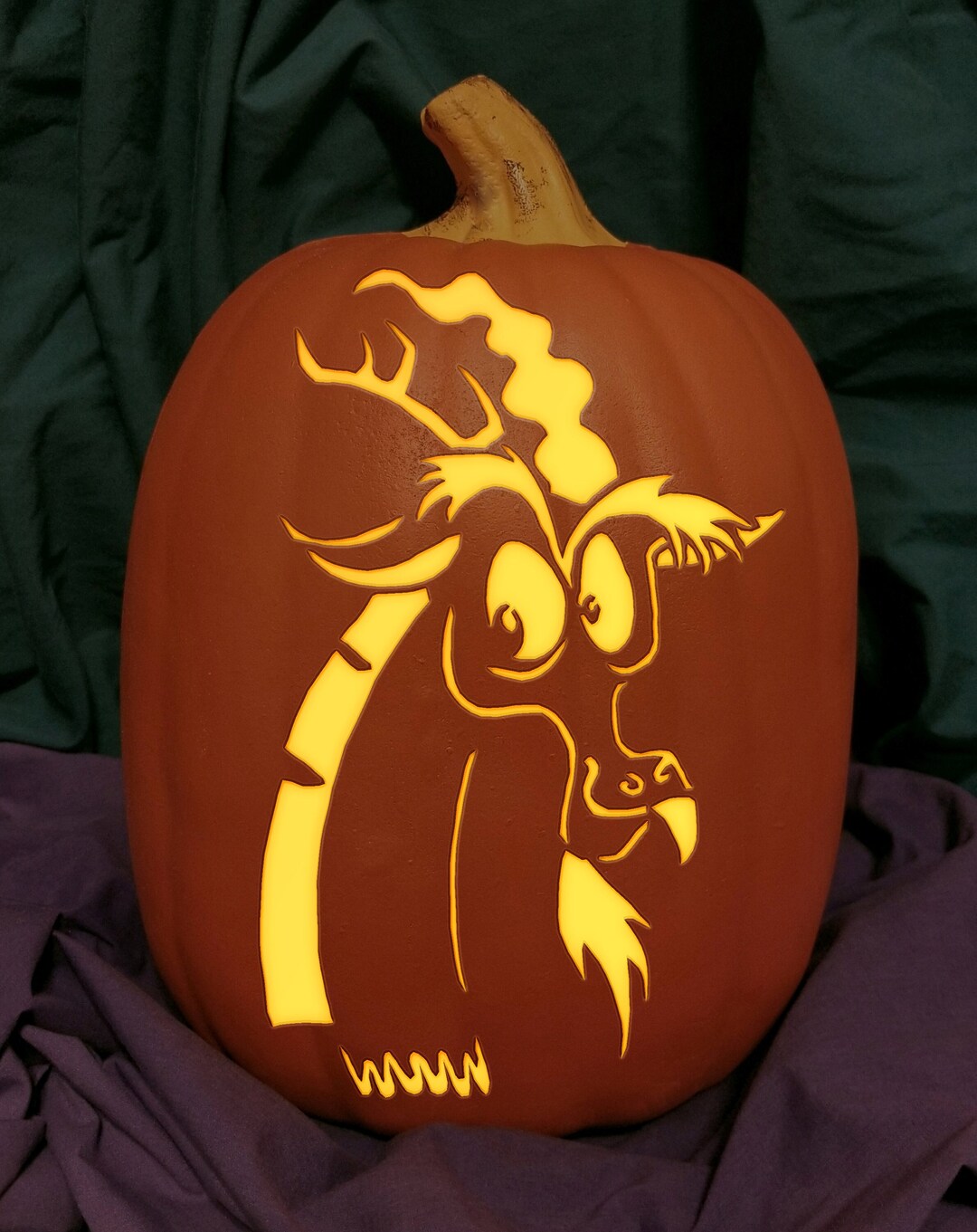 My Little Pony Discord MLP Carved Foam Permanent Pumpkin - Etsy