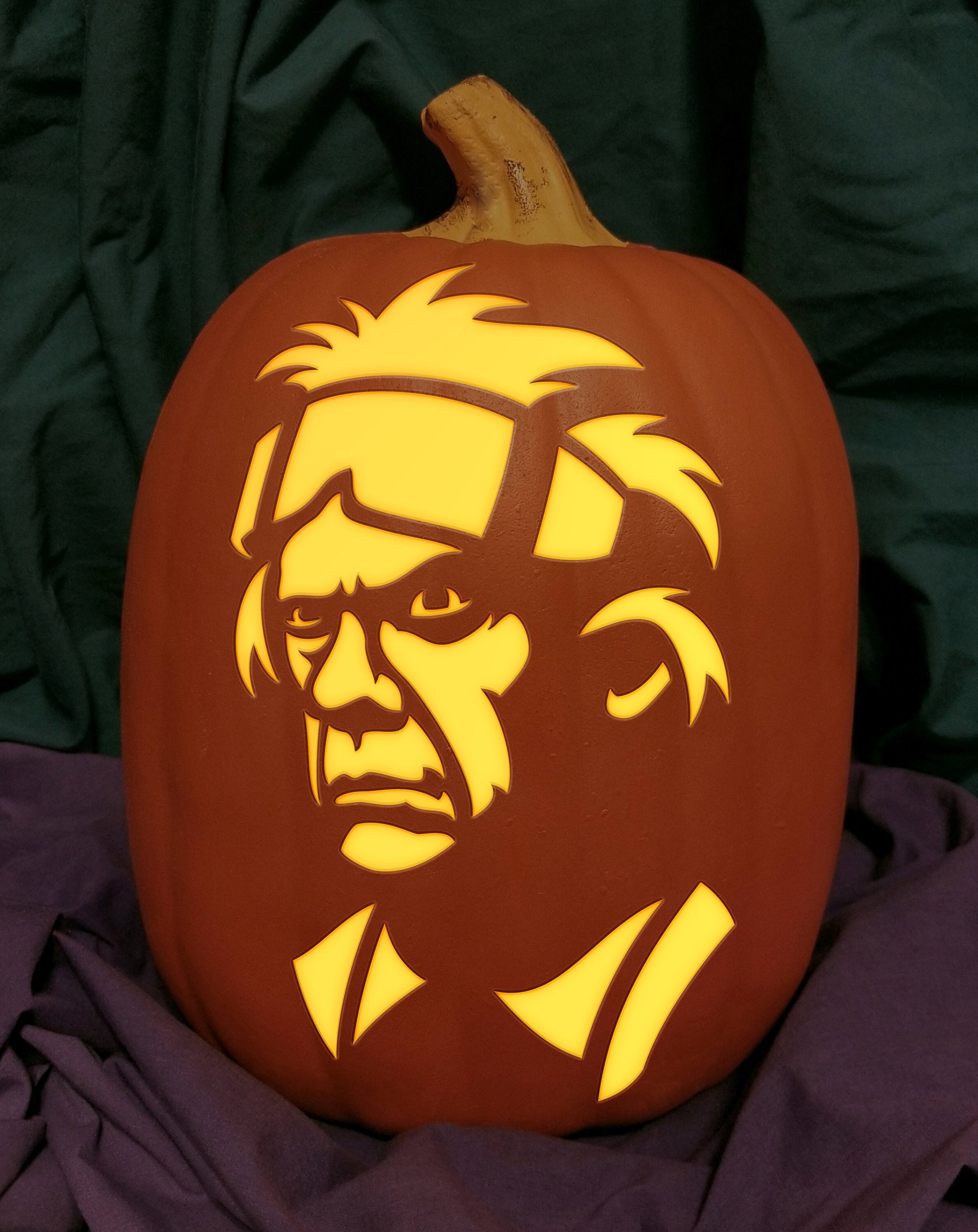 Back to the Future Doc Brown Carved Foam Permanent Pumpkin - Etsy
