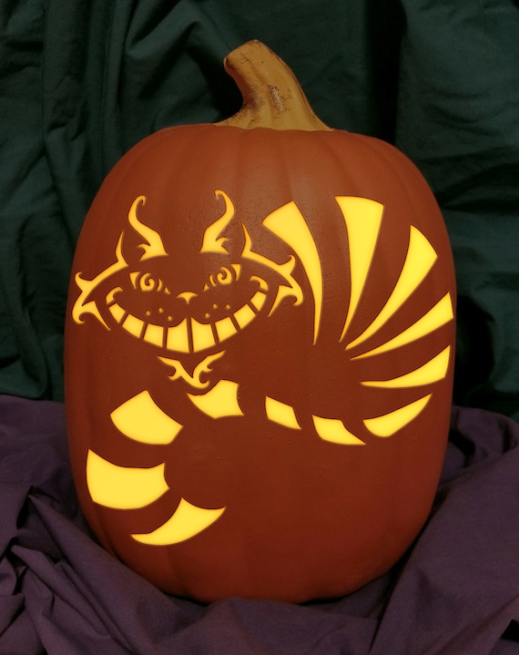 Alice In Wonderland Pumpkin Carving Patterns alice-in-wonderland-pumpkin-carving-stencils