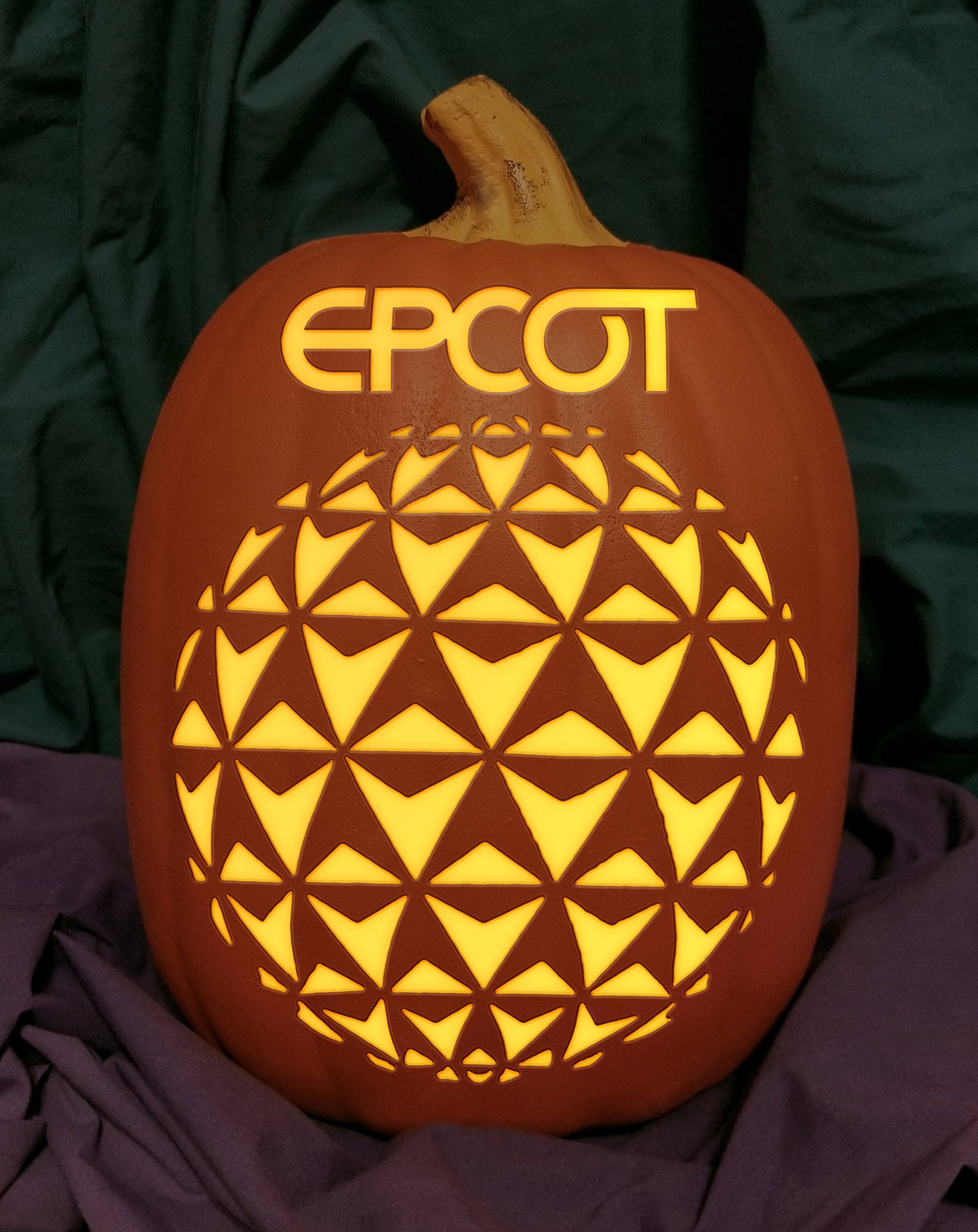 EPCOT Spaceship Earth Carved Foam Permanent Pumpkin - Etsy
