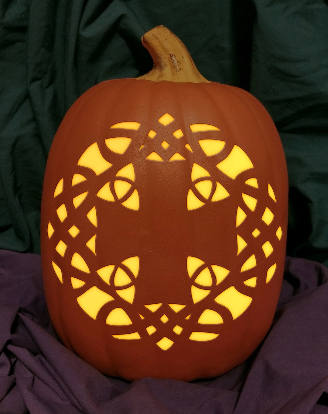 Celtic Circle Cross Carved Foam Permanent Pumpkin - Etsy