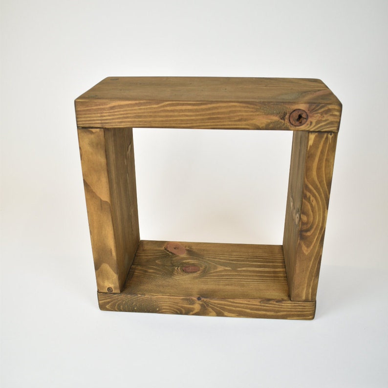 2-Tier Shelf Solid Wood Timber: 5cm x 20cm image 5