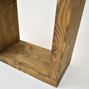 2-Tier Shelf Solid Wood Timber: 5cm x 20cm image 3