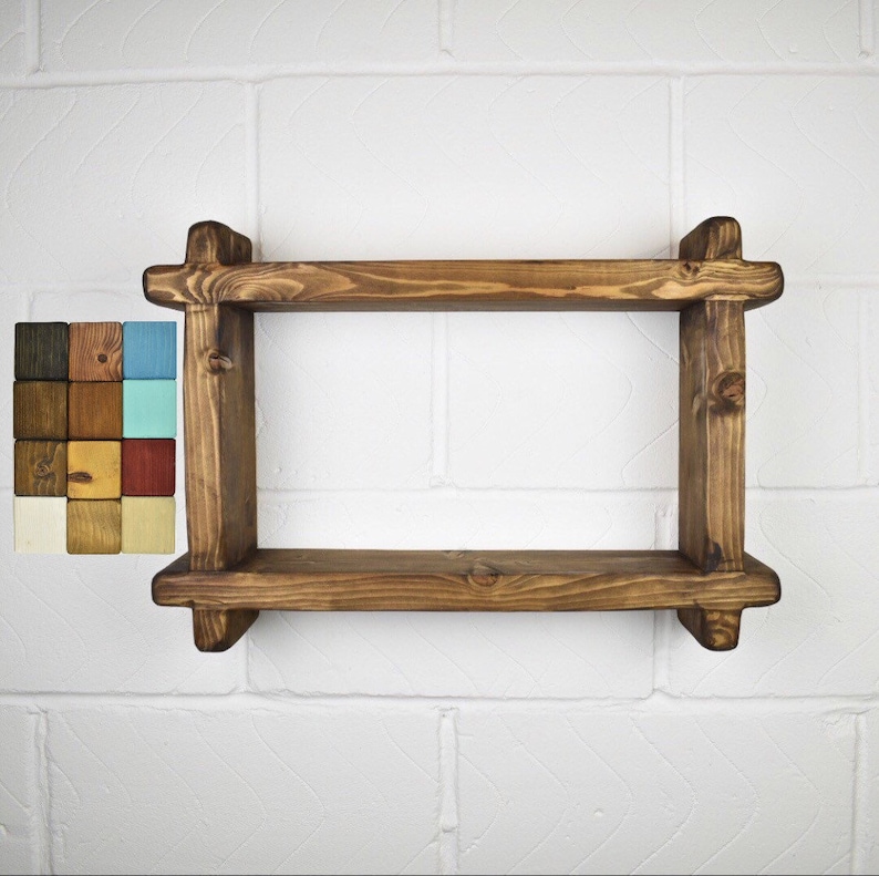 Wood Shelf Shelves Handmade Rustic Farmhouse Country Style Image 0