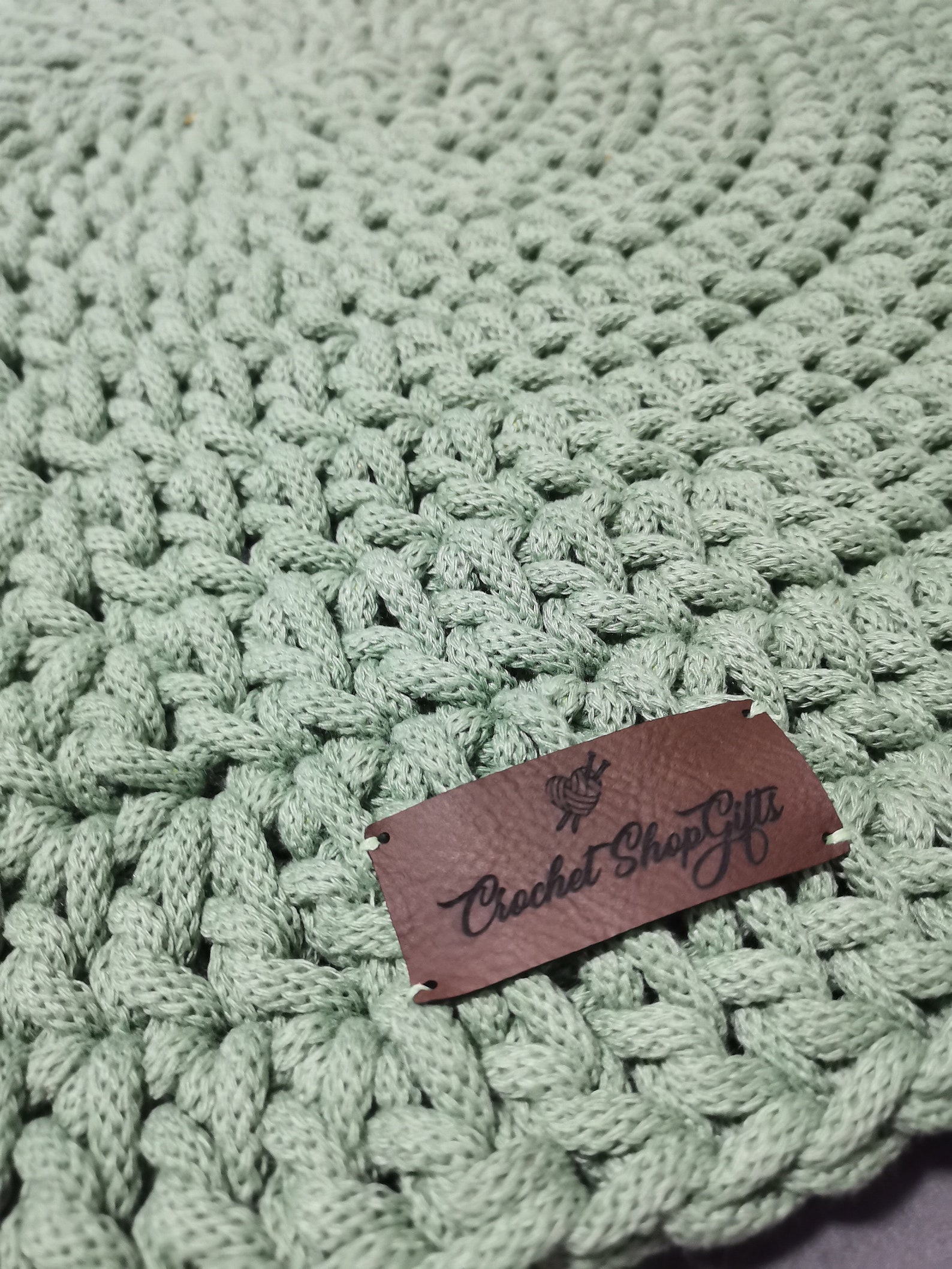 Sage Green Round Rug Simple Round Nursery Rugs Large Crochet Etsy