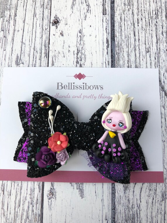 Ursula Hair Bow Ursula Sea Witch Hair Clip The Little Etsy