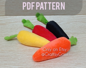 Carrot Plush PDF Sewing Pattern