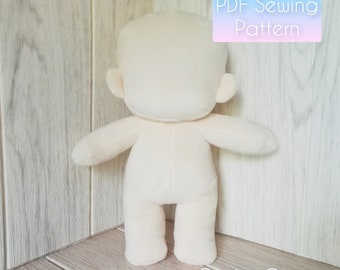 Chibi Human Plush Base Version 1 PDF Sewing Pattern