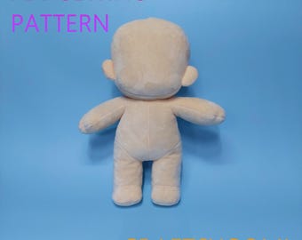 Chibi Human Plush Base Version 1 Sewing Pattern (PDF Download)
