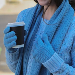 Gift For Him or Her | Cable Knit Gloves | Cosy Handmade Gloves | Perfect for Winter | UK Seller |