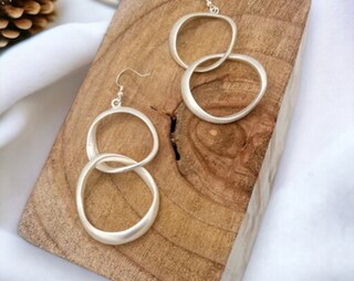 Orecchini A Cerchio Minimalisti, Placcati Oro Rosa 14kt, Ipoallergenici, Confezione Regalo