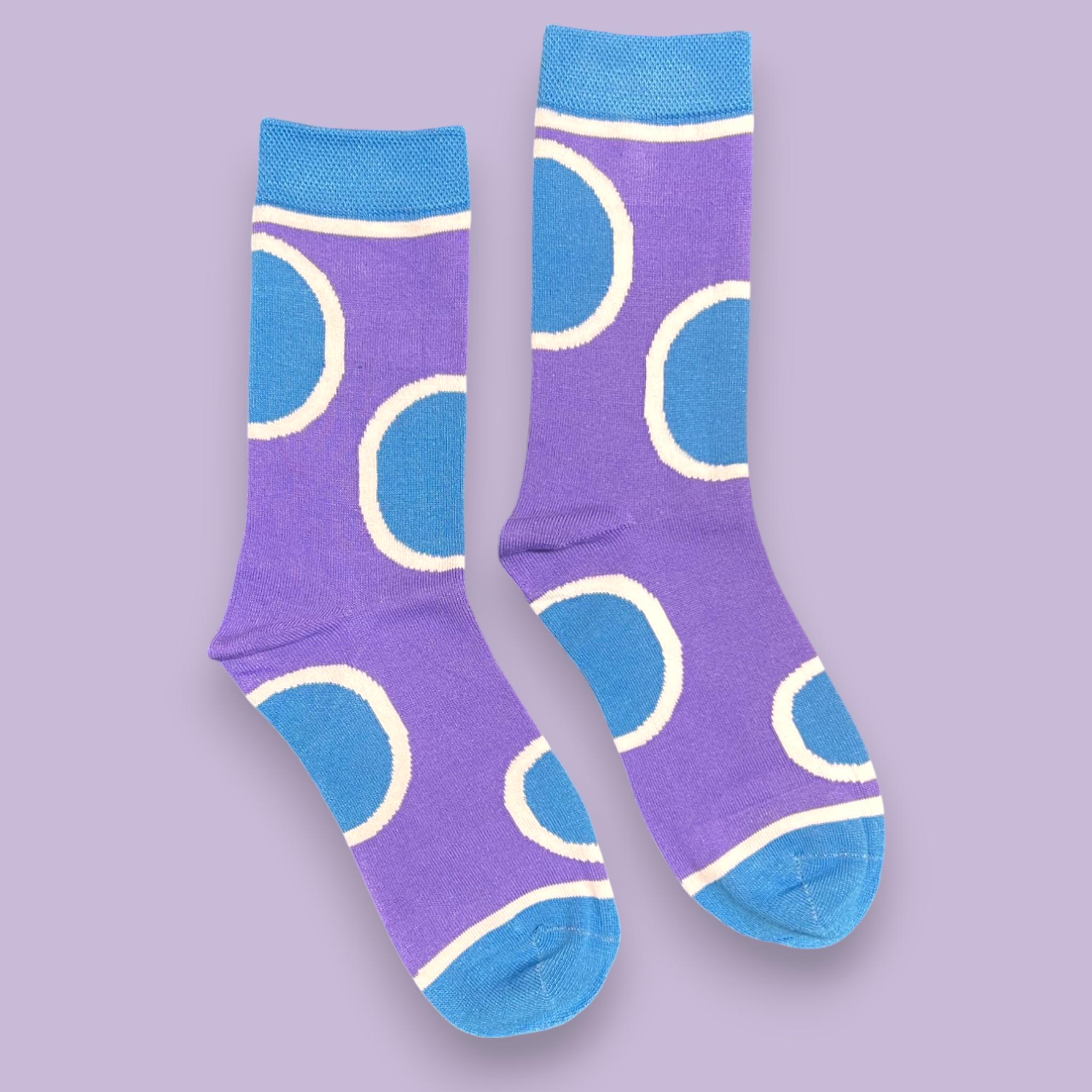 Calzini da donna multicolore a fantasia righe