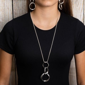 Birthday Gift | Lagenlook Tribal Pendant Long Necklace | Statement Jewellery | Handcrafted Ethnic Style | Next Day Delivery | NK343