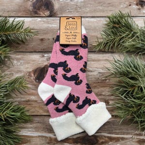 Dachshund Cosy Cuff Socks | Cosy Winter Socks | UK Ladies 4-7