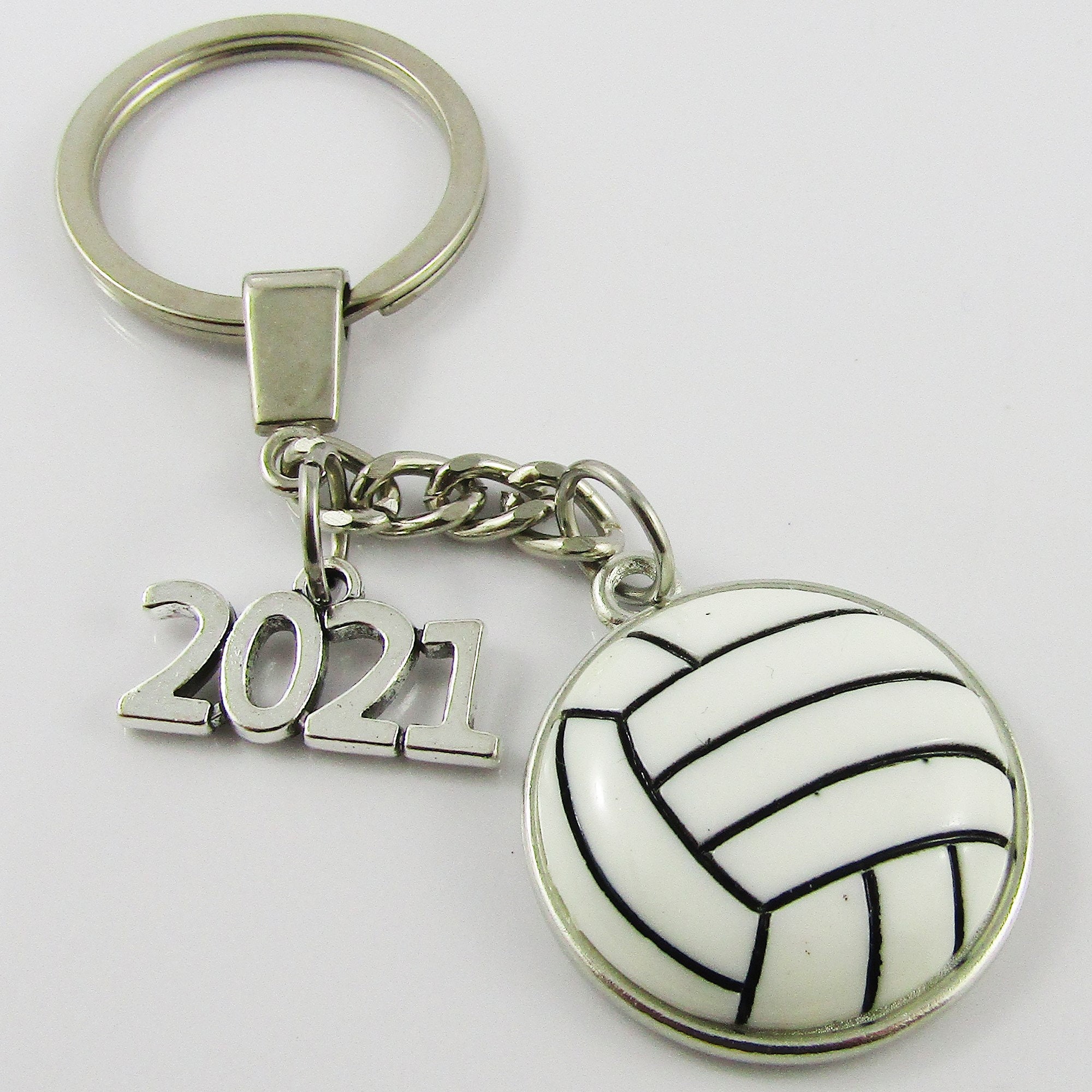 2021 Resin Volleyball Netball Charm Keychain Sports Season Etsy