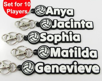 Personalised Netball Team Name Tag - Backpack Tag - Kids Name Tag ...