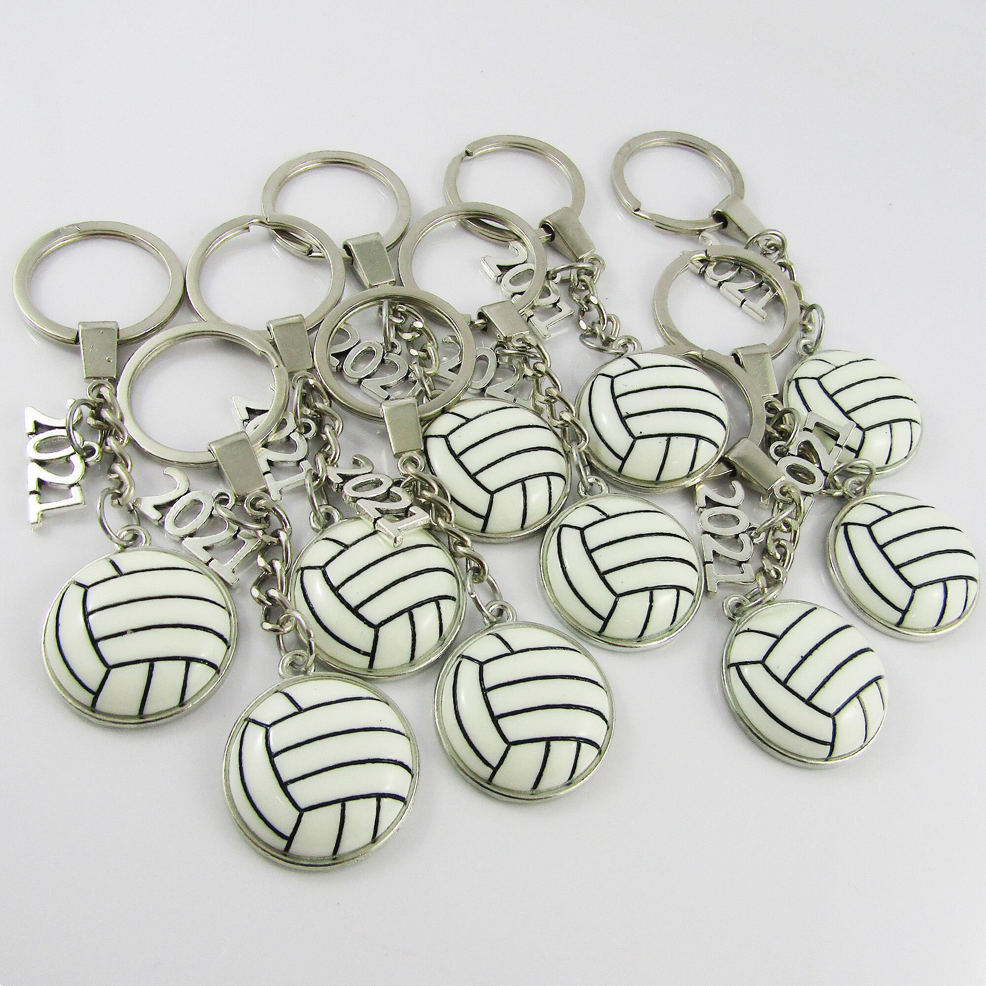 2021 Resin Volleyball Netball Charm Keychain Sports Season Etsy