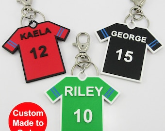 Personalised Sports Jersey Shirt in your choice of colours Soccer Rugby Football