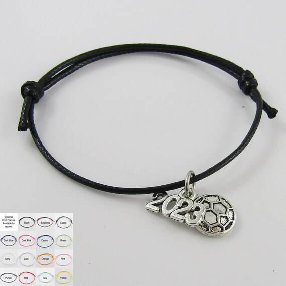 Soccer charm bracelet clearance