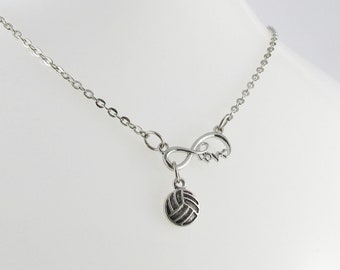 Infinity Love Netball Charm Necklace 50cm Coach Sports Team End Of Season Gift