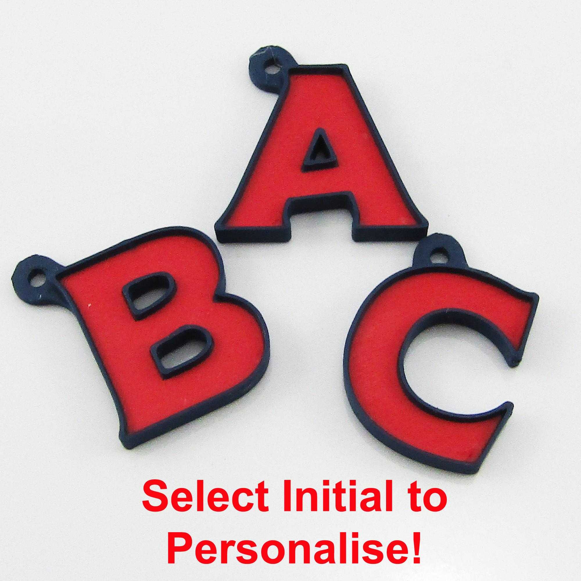 Team Set of 10 Personalised 2026 Netball Charm Keychain Blue Red Pick ...