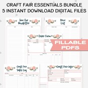Printable Business Organization Planner and Tracker Sheets Template
