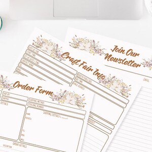 Craft Fair Tracker, Business Planner, Craft Fair Printable, Business Forms, Craft Show Information, Show Tracker, Business Printables, AU1 image 8