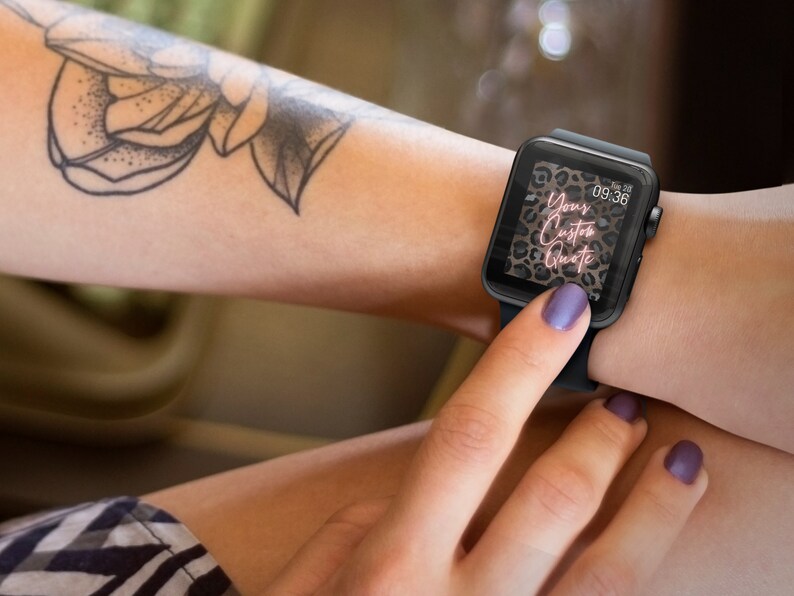 Apple Watch Background Neon Custom Quote Wallpaper for Your Etsy UK