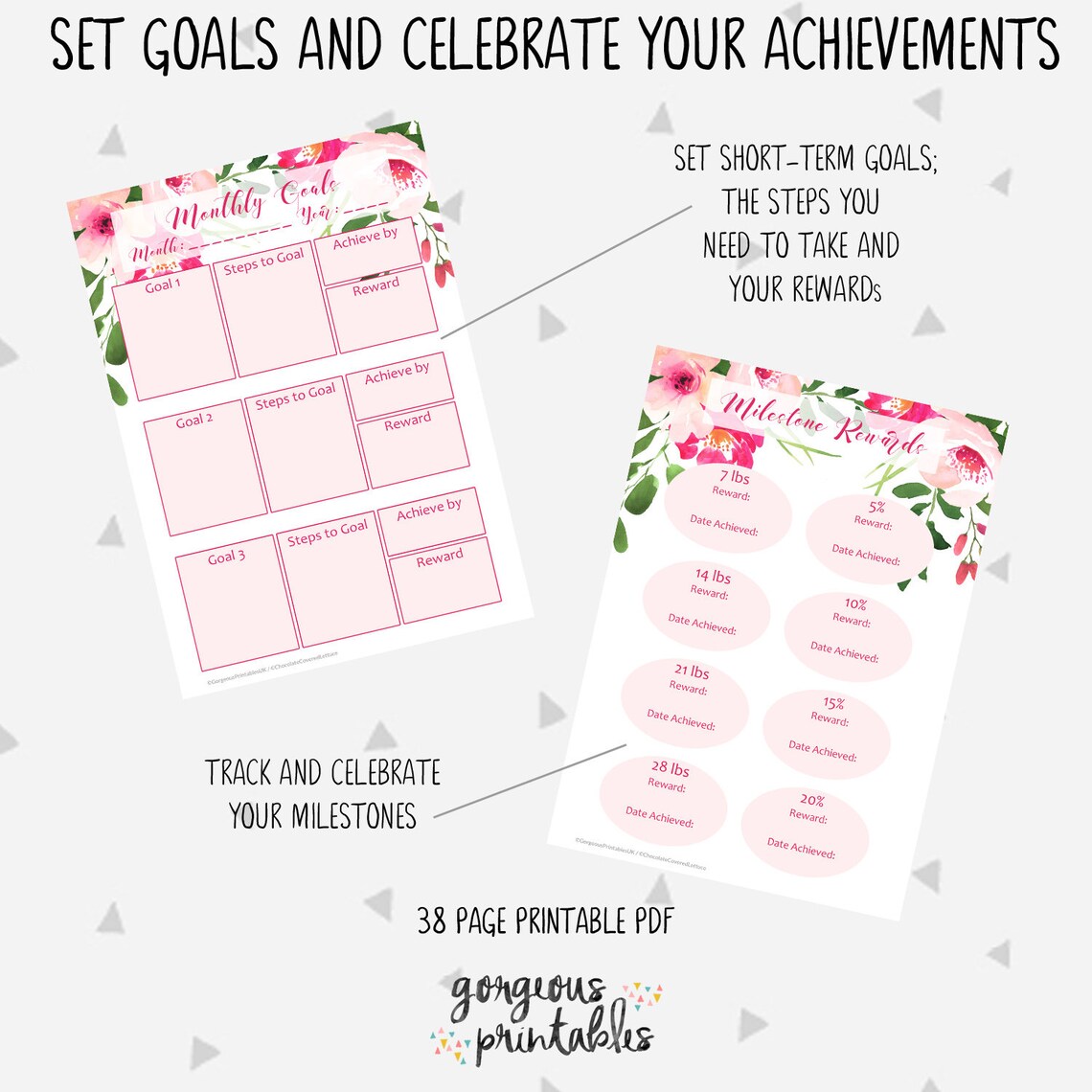 Weight Loss Journal Printable File Includes Food Journal, Weight Loss ...