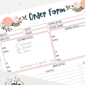 Order Form, Newsletter Sign-up, Craft Fair Info Sheet, Sales Log, Price List, Craft Fair Essentials Bundle of Business Printables, PB1 image 5