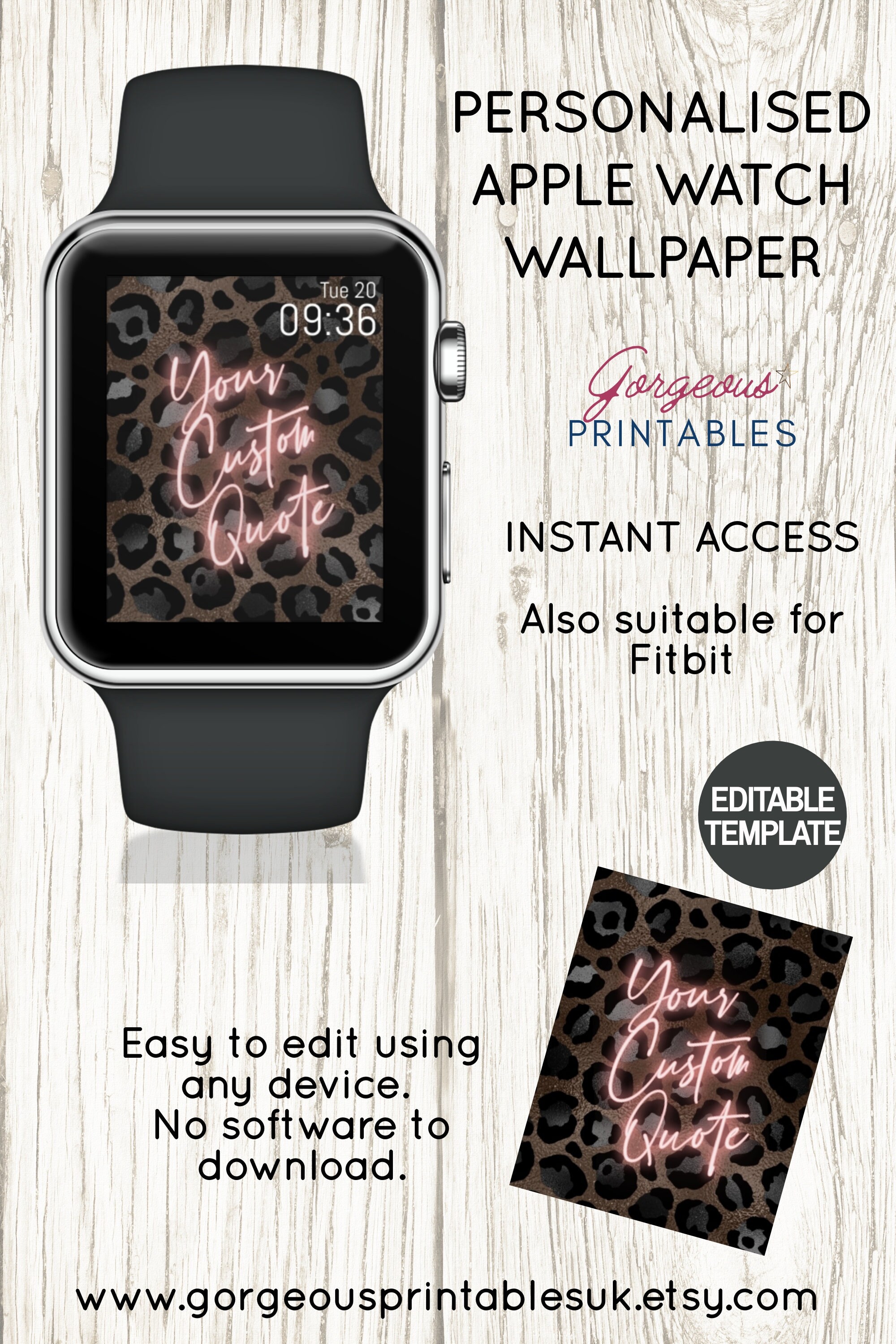 Apple Watch Background Neon Custom Quote Wallpaper For Your Etsy