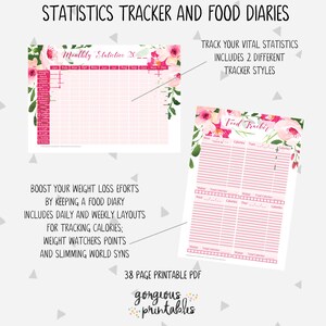 Weight Loss Journal Printable File Includes Food Journal, Weight Loss ...