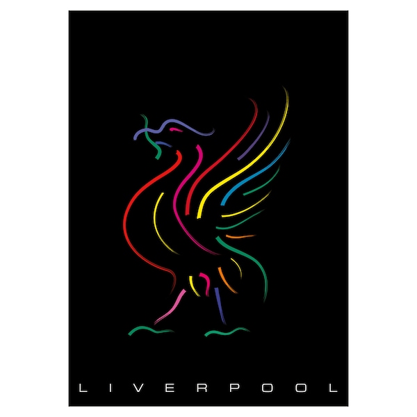 Liverpool Gift Liver Bird Print City of Liverpool Print Liver Bird Gift Liver Bird Poster Scouse Gift Scouse Print Liverbird Print Liverbird