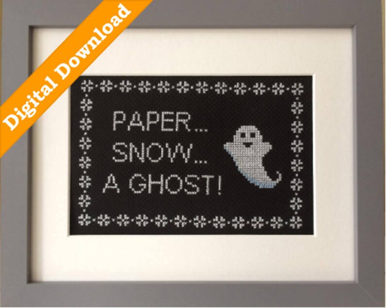 Paper Snow A Ghost Joey Tribbiani Friends Quote Cross Stitch Pattern PDF Etsy