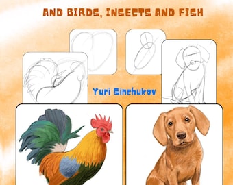 Step-by-Step Animal Drawing Guide for Kids and Adults (PDF eBook)