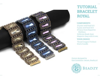 Beading Tutorial Bracelet Royal (English) PDF file