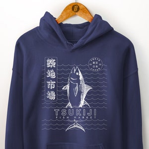 Tsukiji Fish Market Hoodie: Japanese Travel Gift