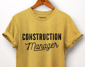 Construction Manager Shirt. Construction Party. Birthday Shirt. Contractor Shirt. Mom Shirts. Dad Shirt. Toddler Shirt. Gift For Family