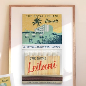 Vintage Hawaiian Travel Poster: Retro Hotel Wall Art