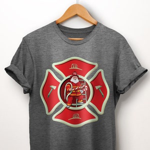 Fireman Sign. Fireman Gifts. Fireman shirt. Firefighter Shirt. Christmas Gift. Firefighter Gifts. Firefighter Birthday. Maltese Cross Gift