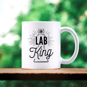 Chemistry Gift. Lab Queen Mug. Science Gift. Laboratory Gifts. Graduation Gift Lab King