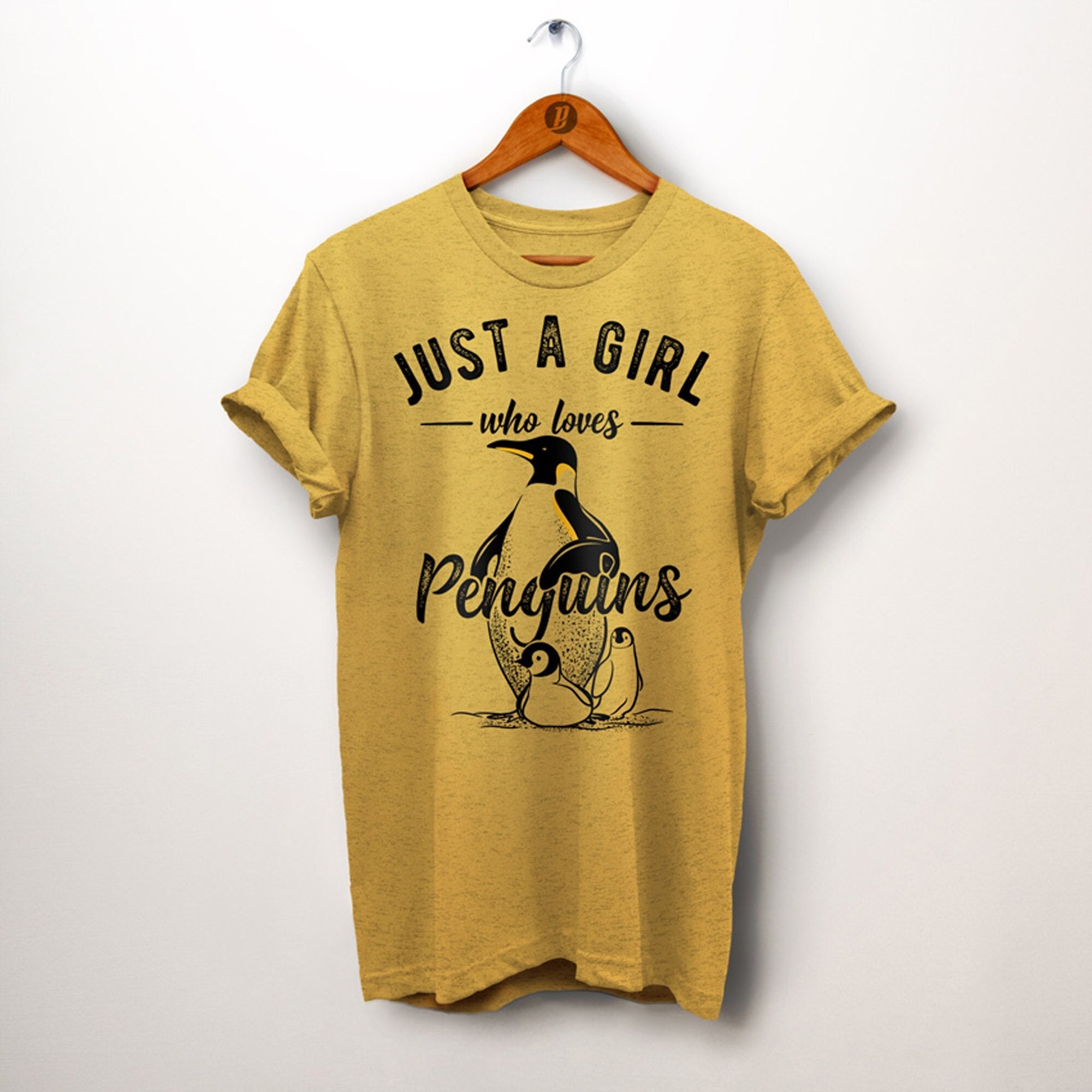 Penguin Shirt. Just A Girl Who Loves Penguins. Girls Penguin Gift. Penguin Lover Gift. Daughter Gift. Toddler Kids Shirt